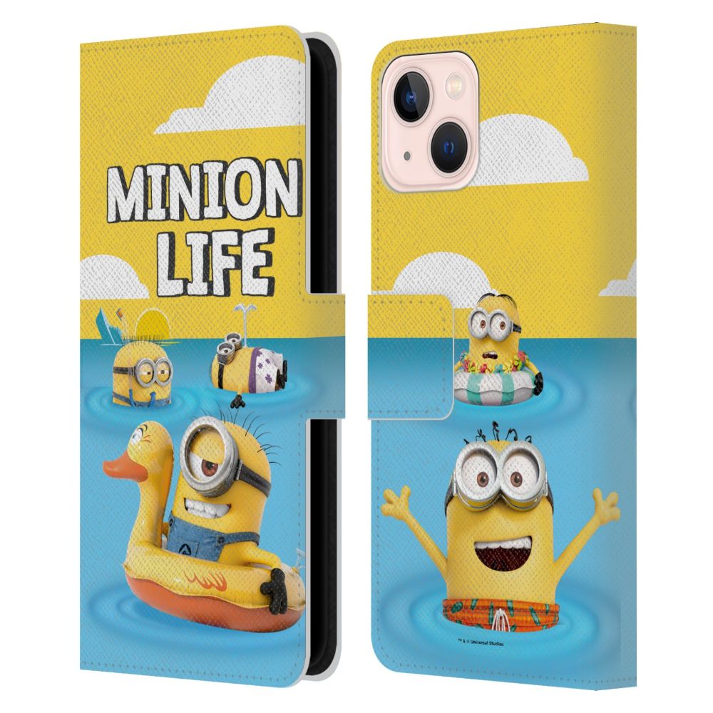 MINIONS ミニオンズ (公開 10周年 ) - Beach Life レザー手帳型 / Apple iPhoneケース - PGS